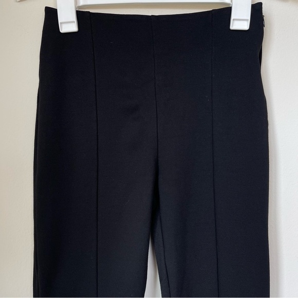 & Other Stories Black Pull On Bootcut Flare Slit Legging Pants Size 4 - Picture 2 of 12